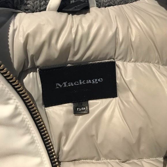 SOLD Mackage Adali-X Down White Coat Silver Fox - Picture 6 of 15